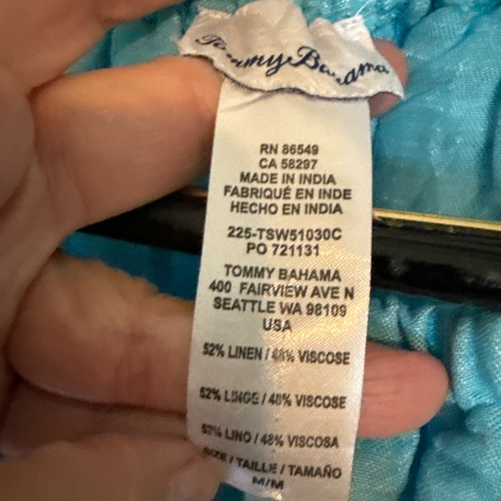 Tommy Bahama Turquoise Garment - Picture 8 of 11